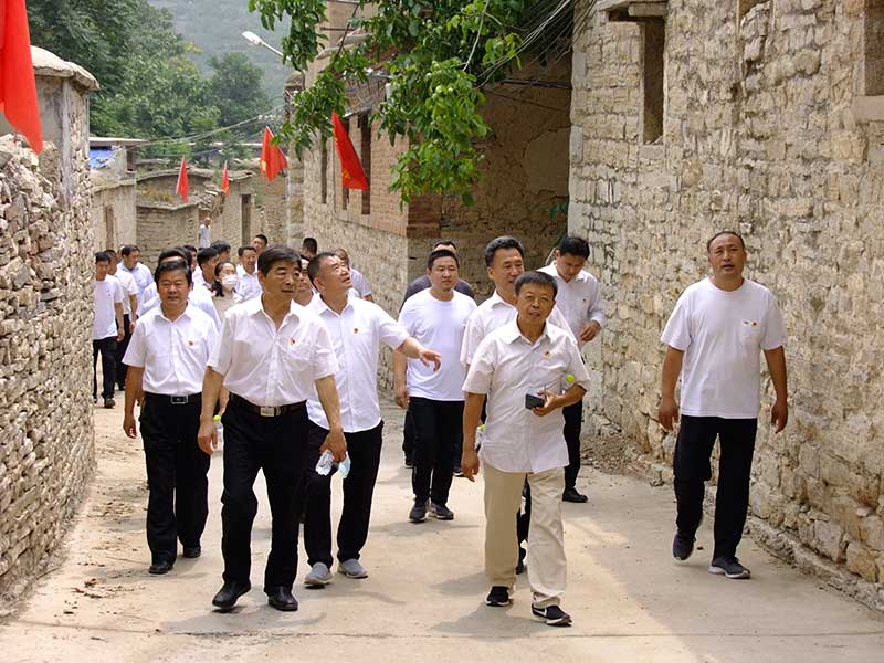 让党旗高高飘扬---星空官方开户集团党员参观大峰山红色教育基地活动